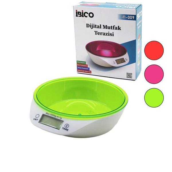 DİJİTAL - PİLLİ MUTFAK TERAZİ TARTI KASELİ - 5KG/1GR (2818) - Image 1