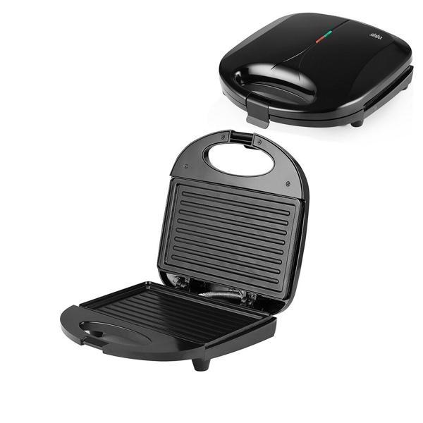 MİNİ ELEKTRİKLİ TOST MAKİNESİ 2 DİLİM  YAPIŞMAZ YÜZEY - KİLİTLENEBİLİR KAPAK 750W SSM-2588 (2818) - Image 1