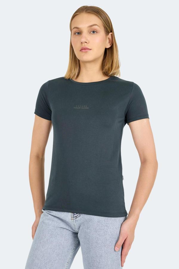 Slazenger PAYTONS Kadın  Antrasit Tişört - Image 1