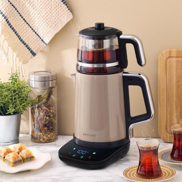 Aryıldız Vision Prime Çay Makinesi Beige - Image 1