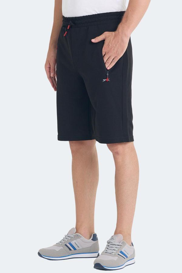 Slazenger OSAKU I Erkek Cepli Siyah Şort - Image 1