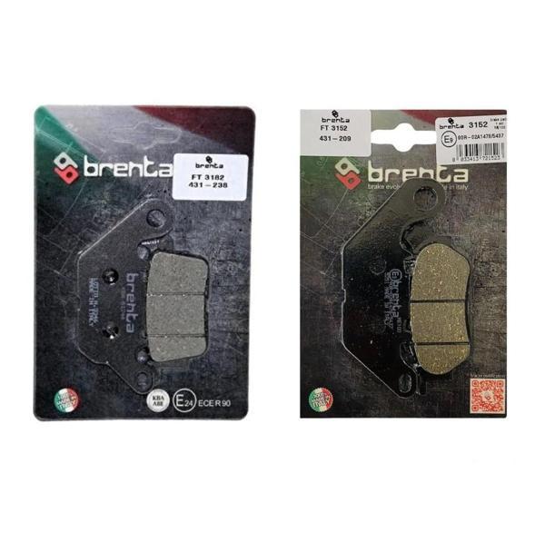 Yamaha N-max 125 Ön ve Arka Fren Balata Takım Brenta BR34 - Image 1