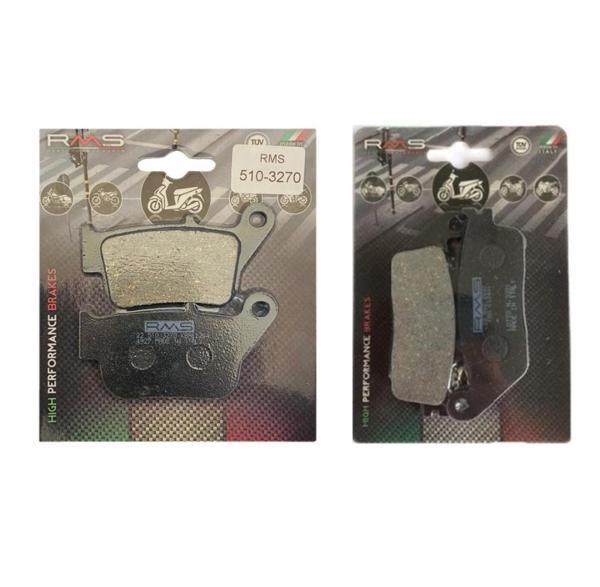 Yamaha X-Max 250 14-17 Abs'siz Ön ve Arka Fren Balata Takım RMS RM41 - Image 1