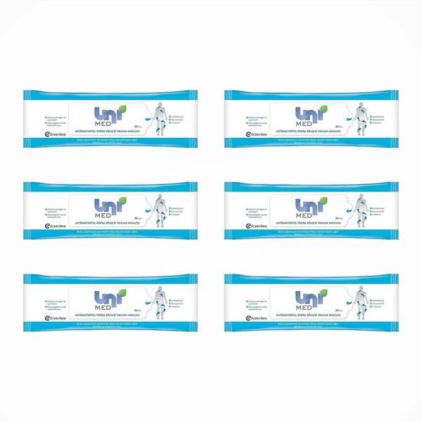 Unimed Antibakteriyel Vücut Yıkama Havlusu 50'li Paket x 6 Paket - Image 1