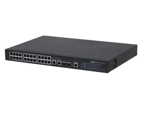 Dahua PFS4226-24ET-240-V3 24 Port PoE + 2 Port Uplink + 2 Port SFP Yönetilebilir PoE Switch - Image 1