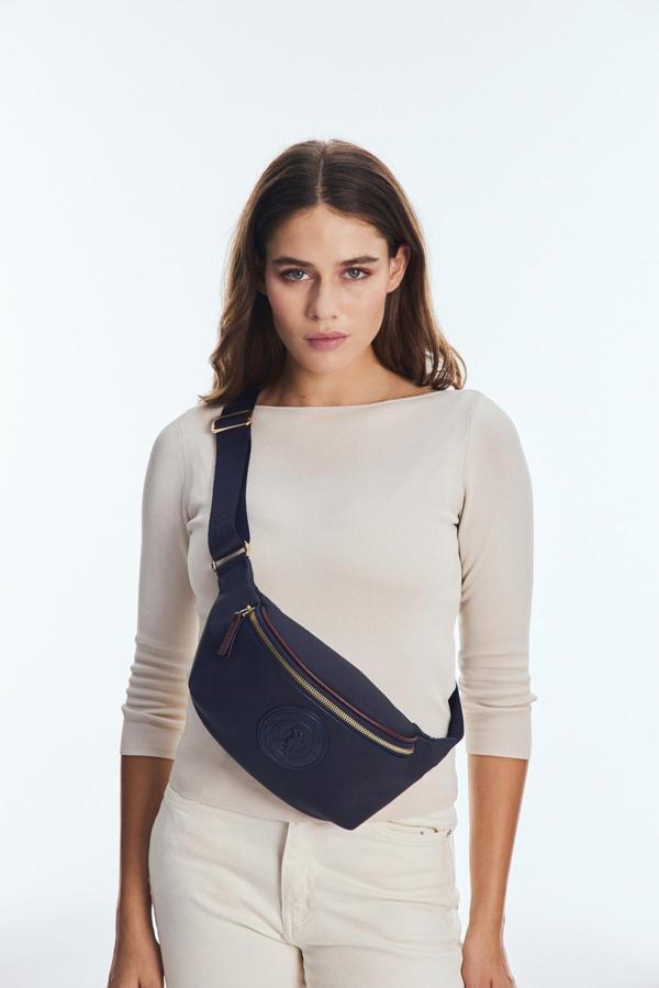 U.S.Polo Kadın Omuz Çantası US24741  U.S. POLO ASSN. USPA LADIES BAG 01330 Navy Burgundy(Lacivert-bo - Image 1