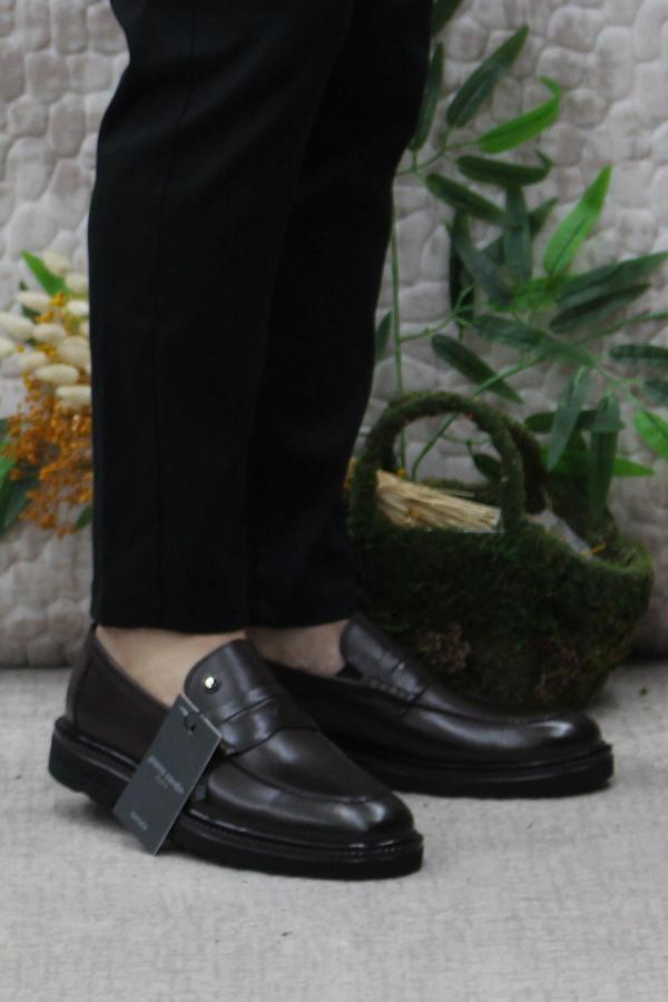 Pierre Cardin 241075 Kahve Hakiki Deri Erkek Loafer Erkek Ayakkabı - Image 1