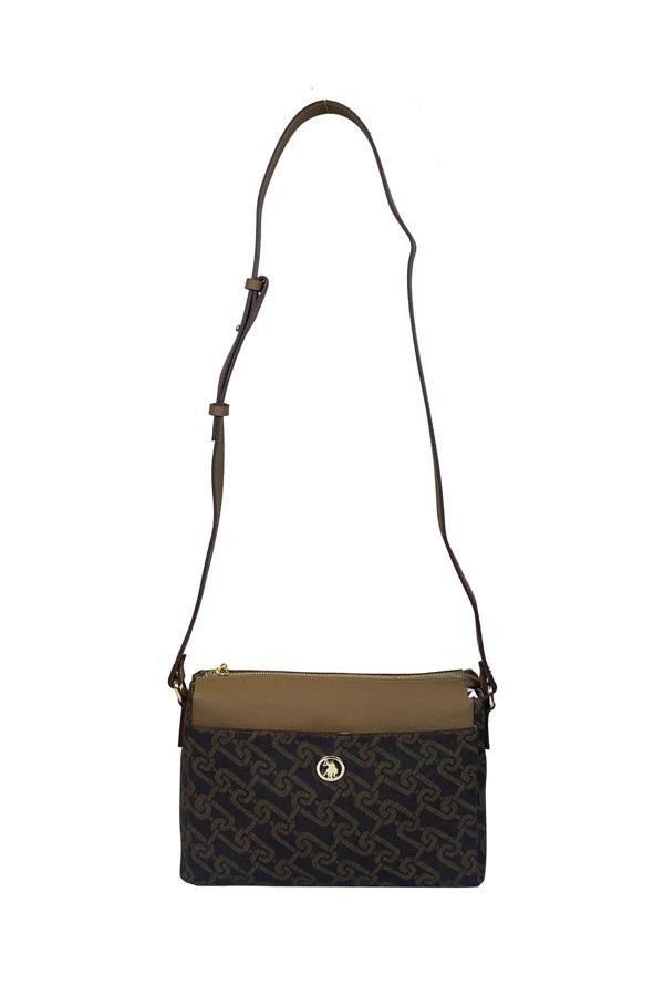 U.S.Polo Kadın Çapraz Çanta US24524 U.S. POLO ASSN. USPA LADIES BAG BROWN-L.BROWN - Image 1