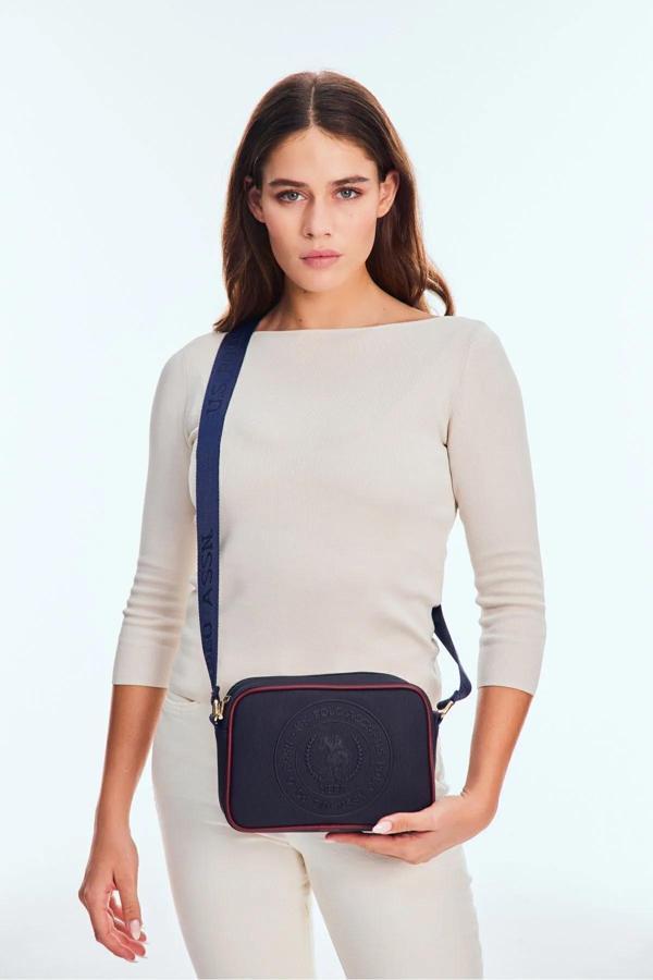 U.S.Polo Kadın Çapraz Çanta US24733 U.S. POLO ASSN. USPA LADIES BAG NAVY-BURGUNDY - Image 1