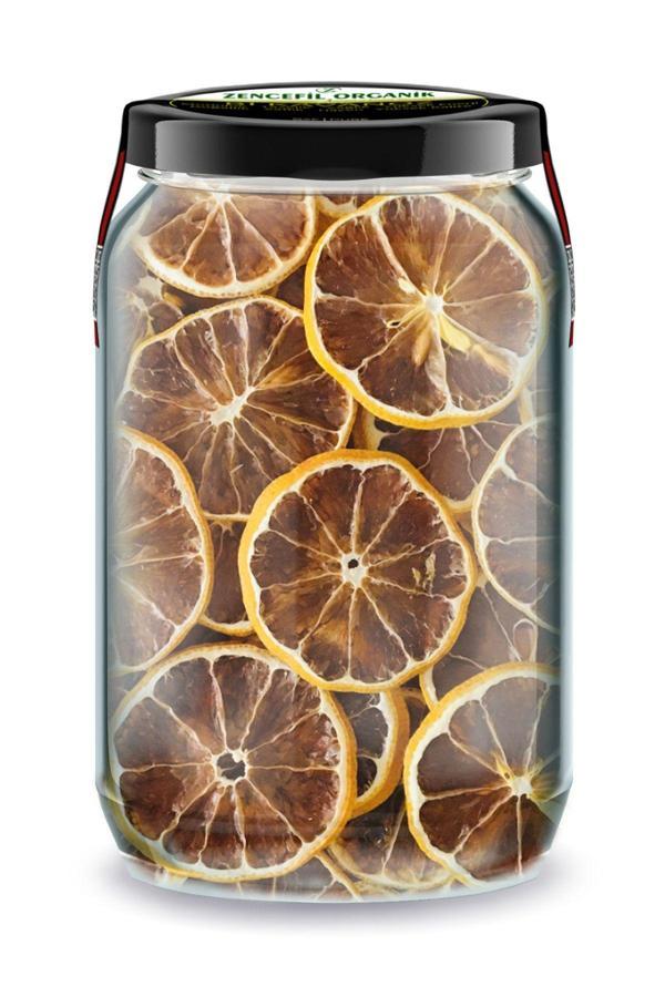 Limon Kurusu Bi Kavanoz 660 cc. Cam Kavanozda Saf Katkısız Limon Cipsi Kurutulmuş Limon Dried Lemon - Image 1