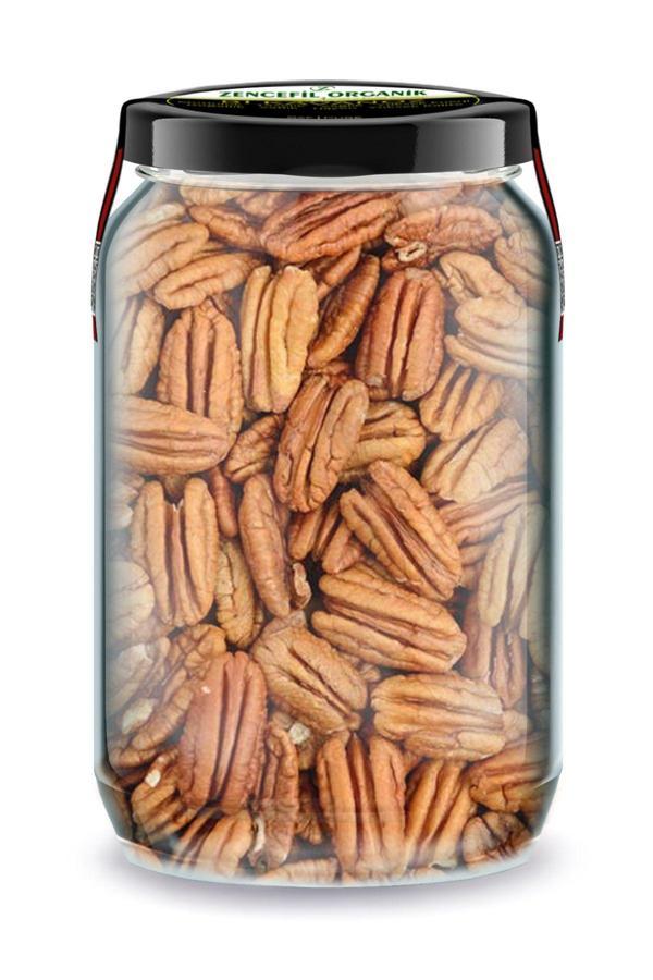 Pikan Cevizi İçi Bi Kavanoz 660 cc. Cam Kavanozda Saf Katkısız Pikan Ceviz İç Pecan Nuts - Image 1