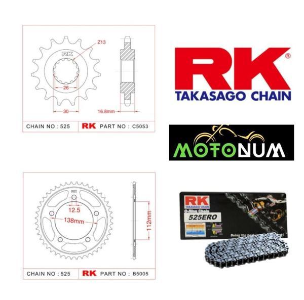 Honda Cb 650 Rk Premium Zincir Dişli Seti - Yüksek Performans Ve Uzun Ömür - Image 1