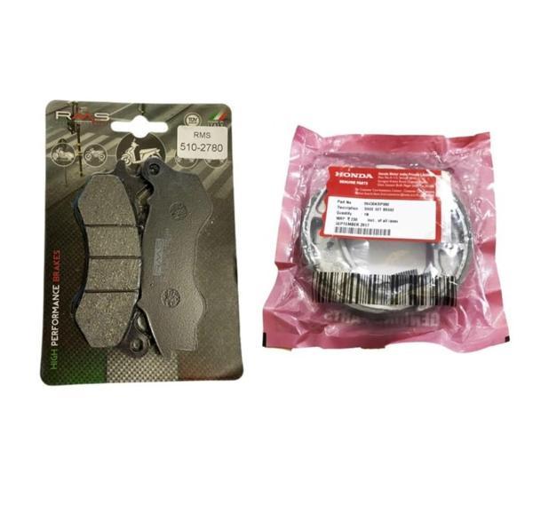 Honda PCX 125 17 Ve Öncesi  Ön ve Arka Fren Balata Takım RMS RM16 - Image 1