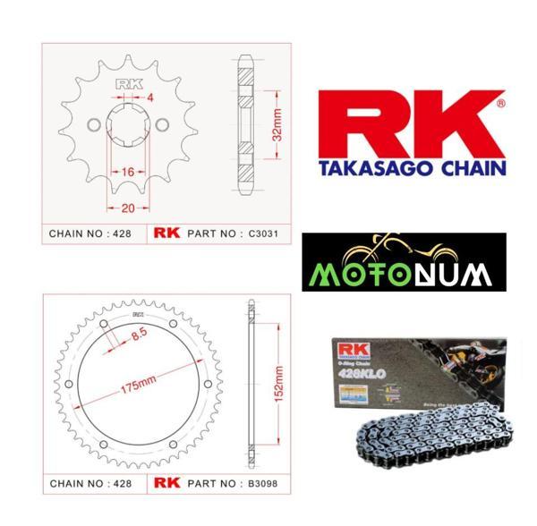 Yamaha Wr 125 09-14 Rk Premium Zincir Dişli Seti - Yüksek Performans Ve Uzun Ömür - Image 1
