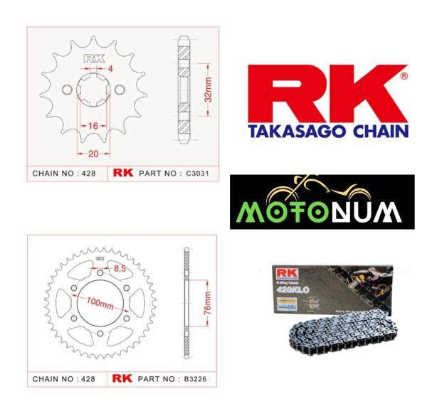 Yamaha R 125 Rk Premium Zincir Dişli Seti - Yüksek Performans Ve Uzun Ömür - Image 1