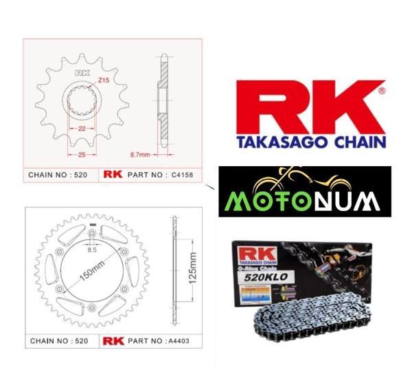 Ktm Exc 250 Rk Premium Zincir Dişli Seti - Yüksek Performans Ve Uzun Ömür - Image 1