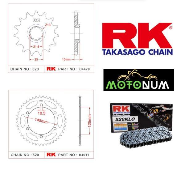 Yamaha Xtz 660 Tenere Rk Premium Zincir Dişli Seti - Yüksek Performans Ve Uzun Ömür - Image 1