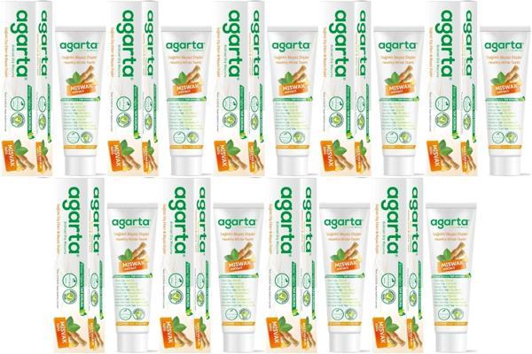 Agarta Doğal Diş Macunu 100ML Misvak özlü (9 Lu Set) - Image 1