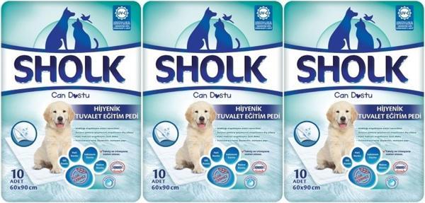 Sholk Evcil Hayvan Tuvalet Çiş Eğitim Pedi 60*90CM 30 Adet (3PK*10) - Image 1