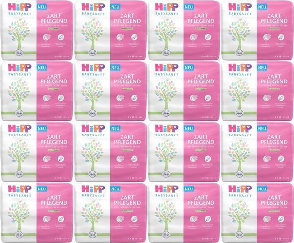 Hipp Baby Sanft Islak Havlu Mendil 48 Yaprak Klasik 48 Li Set (16PK*3) 2304 Yaprak - Image 1