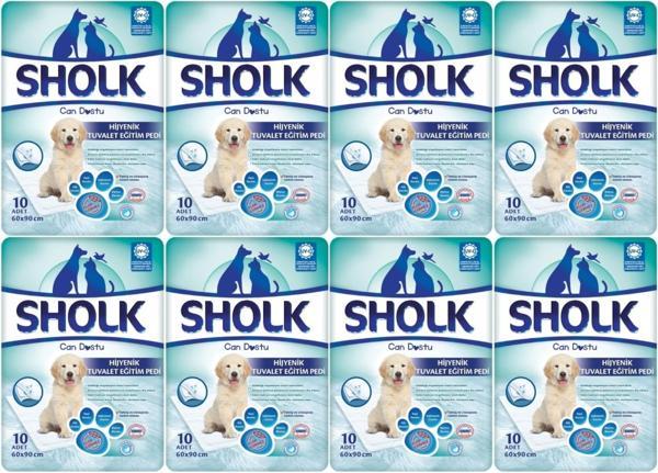 Sholk Evcil Hayvan Tuvalet Çiş Eğitim Pedi 60*90CM 80 Adet (8PK*10) - Image 1