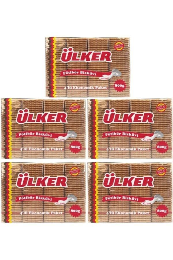 Ülker Pötibör Bisküvi 800 Gr x 5 Adet - Image 1