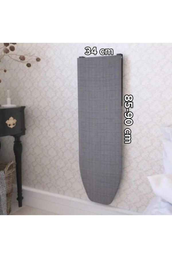 Rahison Pratik Katlanır Duvara Monte Ütü Masası Kolay Kullanım Bej - Image 1