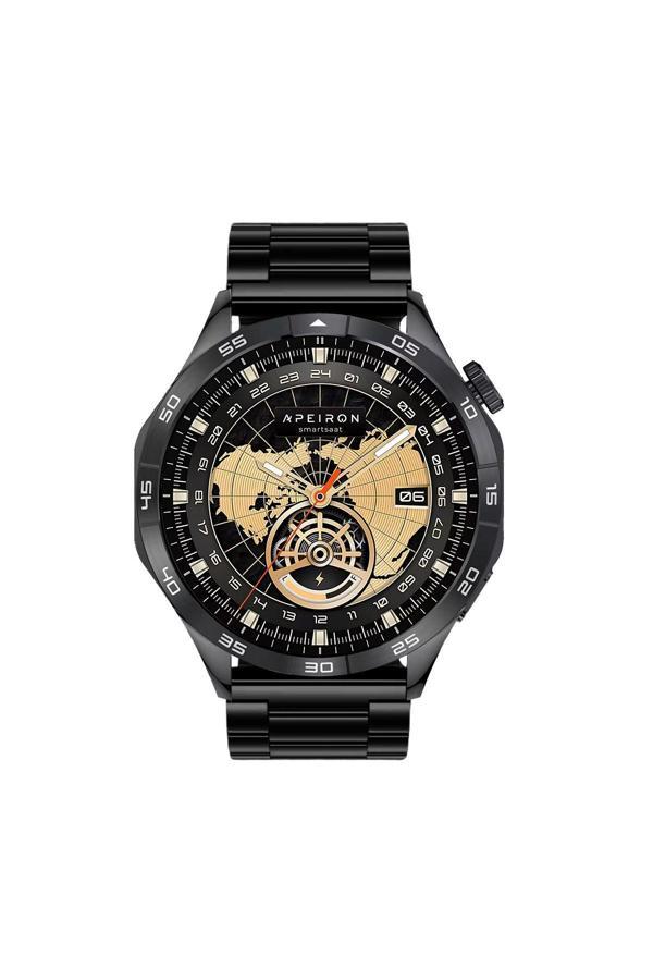 Apeiron Sesli Görüşme BT 5.3 Tansiyon Ölçer Türkçe Çelik Akıllı Saat - Image 1