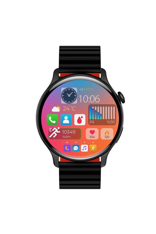 Atlasx Mate Amoled Aod Arama Cevaplama Tansiyon Stres Akıllı Saat - Image 1