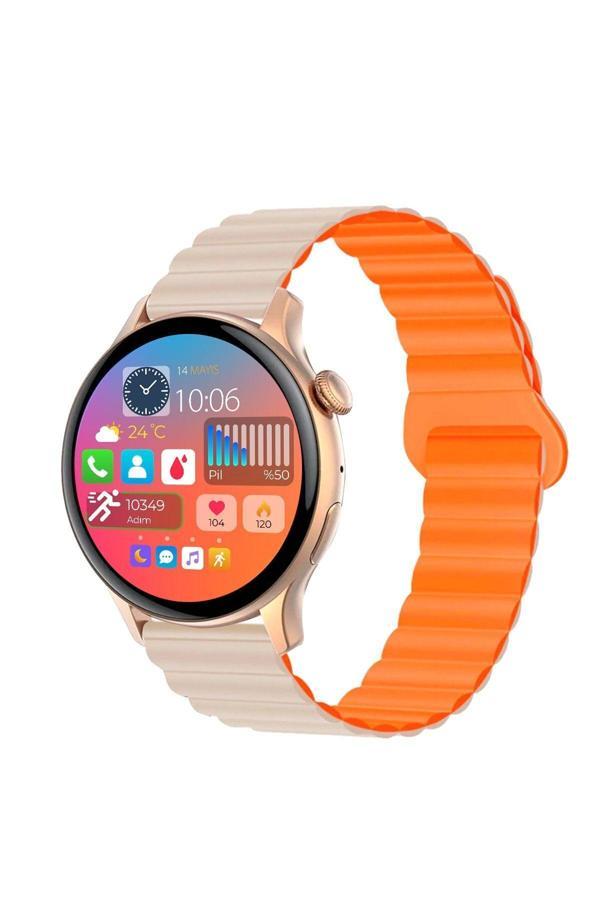 Atlasx Mate Amoled Aod Arama Cevaplama Tansiyon Stres Akıllı Saat - Image 1