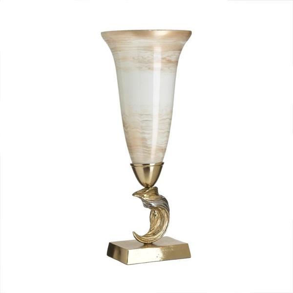 MONDECOR BEYAZ ALTIN VAZO 23×62CM - Image 1