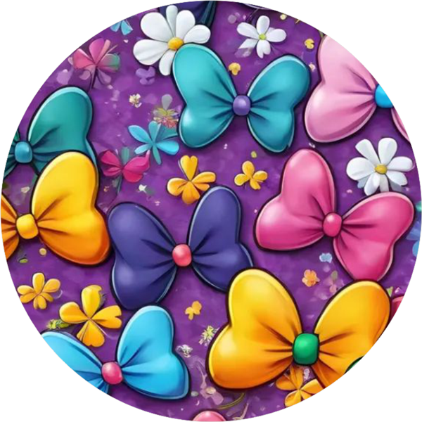 Fiyonk Yuvarlak Pasta Yenilebilir Resim Baskı 20 cm  - Image 1