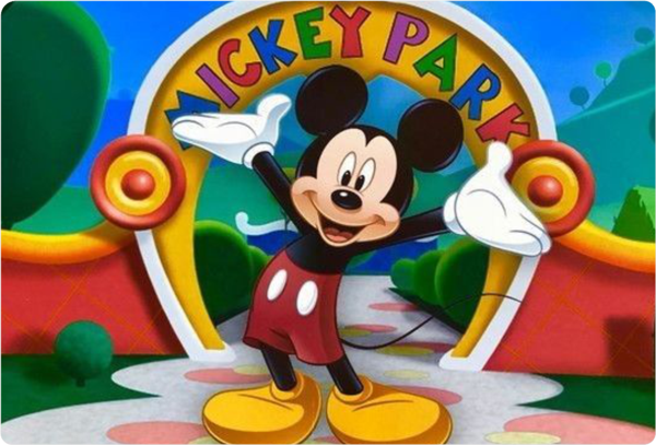 Mickey Mouse Dikdörtgen Pasta Yenilebilir Resim Baskı 28*19 cm - Image 1