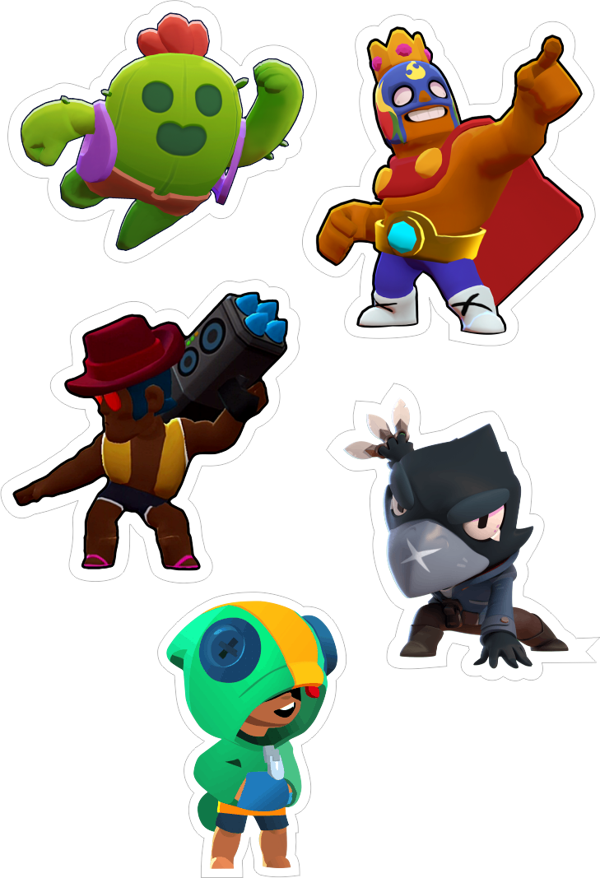 Brawlstars Yenilebilir Cupcake ve Pasta Resim Baskı - Image 1