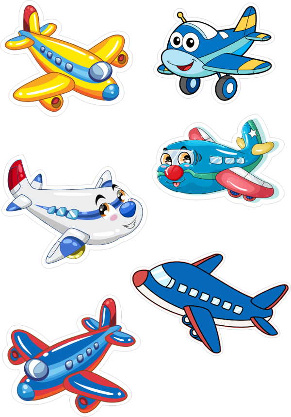 Uçak Yenilebilir Cupcake ve Pasta Resim Baskı - Image 1