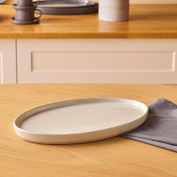 Karaca Massimo Kayık Tabak Krem 31 cm - Image 1