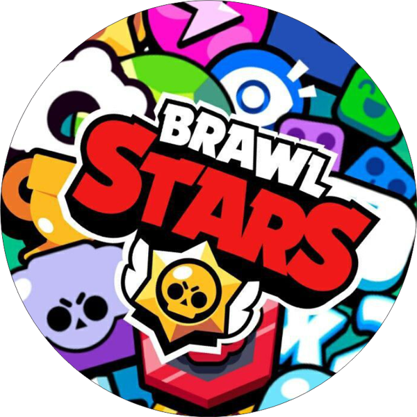 Brawl Stars Yuvarlak Pasta Yenilebilir Resim Baskı 20 cm  - Image 1
