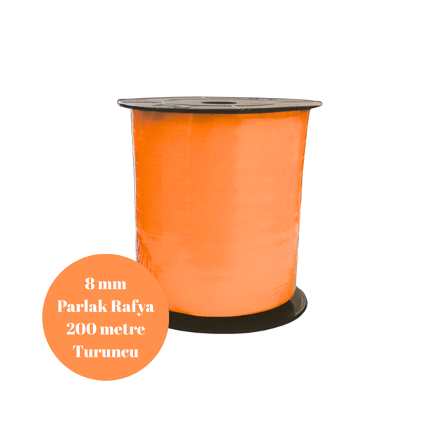 Rafya 8mm 200 metre Parlak Turuncu - Image 1