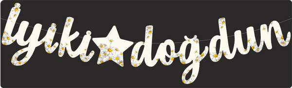 Papatya Temalı İyiki Doğdun Kaligrafi Banner - Image 1