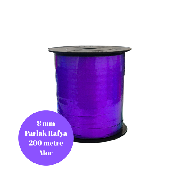 Rafya 8mm 200 metre Parlak Mor - Image 1