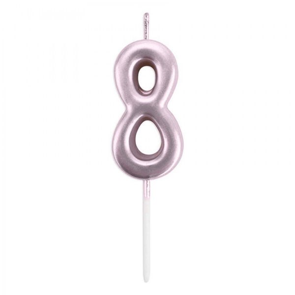 8 Rakam Mum Pembe - Image 1