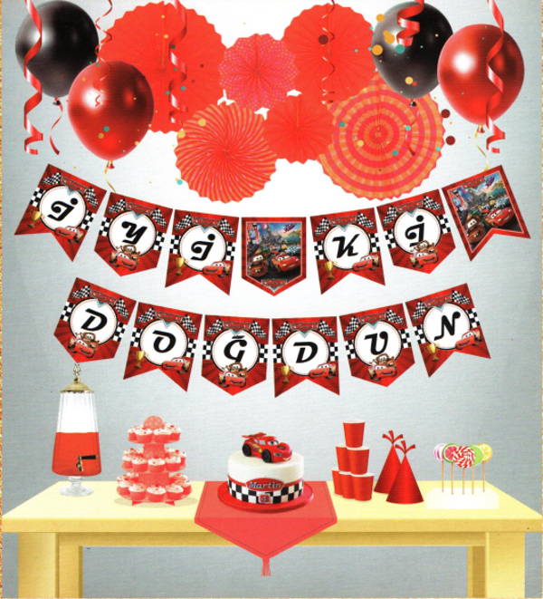 Cars Temalı Uzar Yazı Banner - Image 1