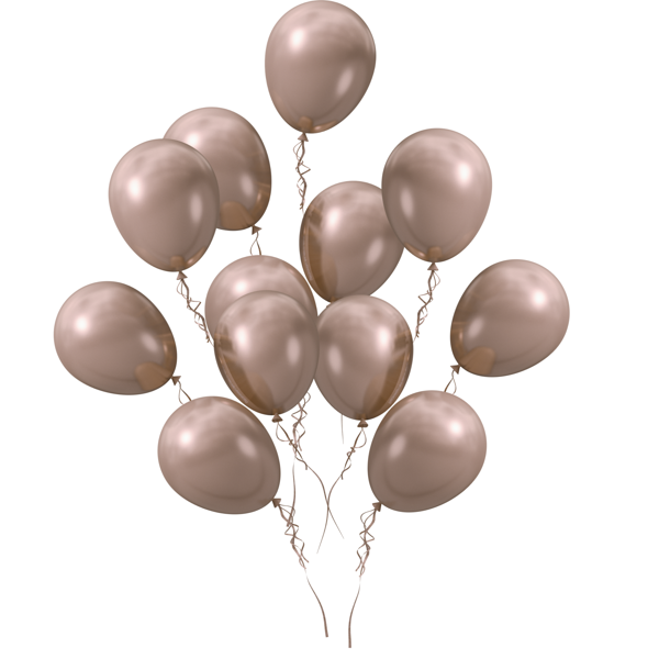 Mocha Kahve Metalik Balon 100 Adet 13 inç 33 cm - Image 1