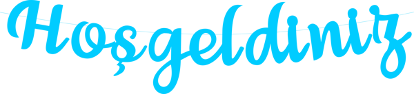 Hoşgeldiniz Mavi Temalı Kaligrafi Banner - Image 1