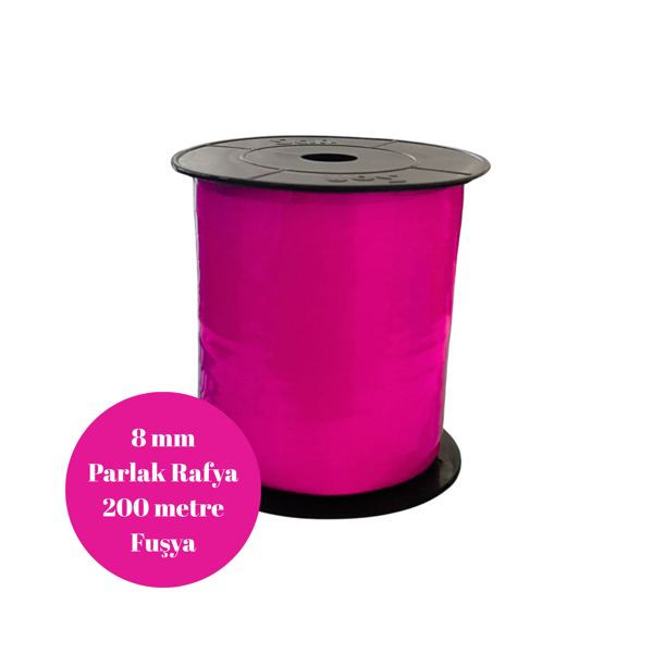 Rafya 8mm 200 metre Parlak Fuşya - Image 1