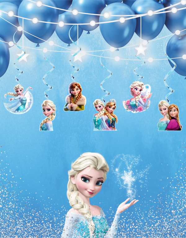 Frozen Temalı 3D Tavan Sarkıt 6 lı - Image 1