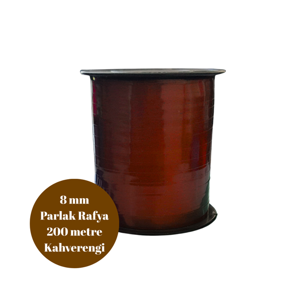 Rafya 8mm 200 metre Parlak Kahverengi - Image 1