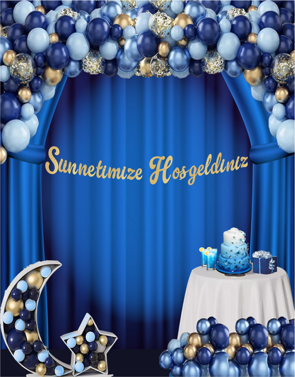 Sünnetimize Hoşgeldiniz Altın Kaligrafi Banner - Image 1