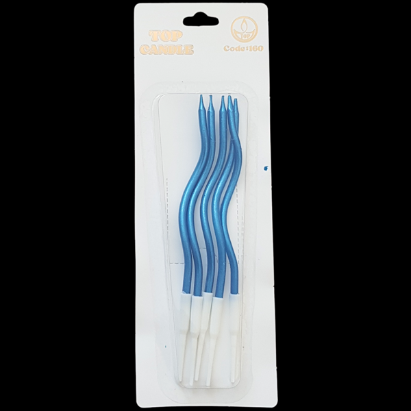 Mavi Burgu Pasta Mum 12 cm * 5 Adet - Image 1