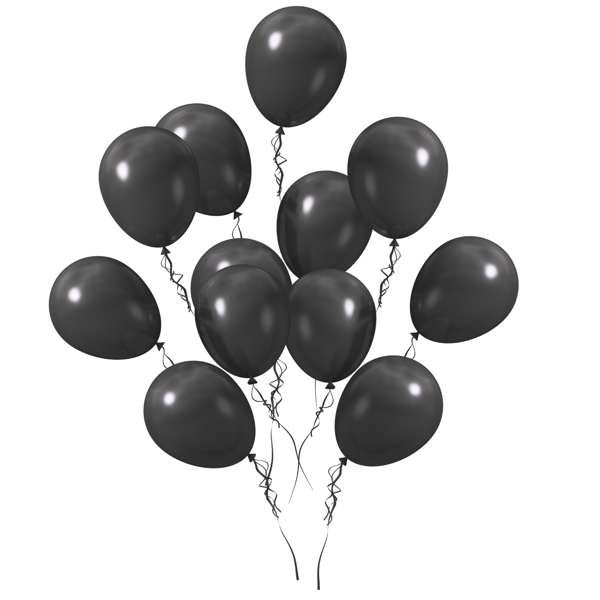 Siyah Metalik Balon 100 Adet 11 inç 28 cm - Image 1